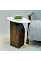 طاولة جانبية أنيقة بتصميم عصري يجمع بين البساطة واللمسة الراقية 53×46×30سم 