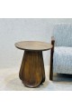 طاولة جانبية بسطح خشب50×50×55سم 