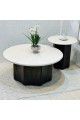 طقم طاولات قهوة دائرية دائري 2قطع 