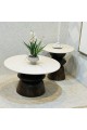 طقم طاولات قهوة دائرية دائري 2قطع 