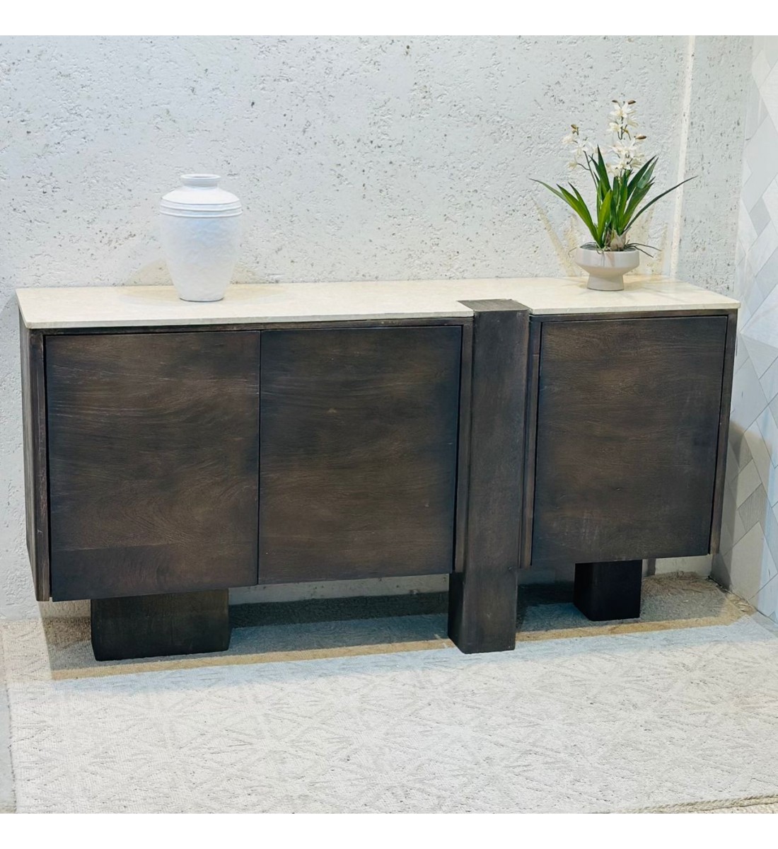 كورنور جانبية من ستانلي بثلاثة أبواب  هندي 82×40×160سم 