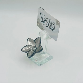 حامل ورق فراشة زجاج لون اسود
