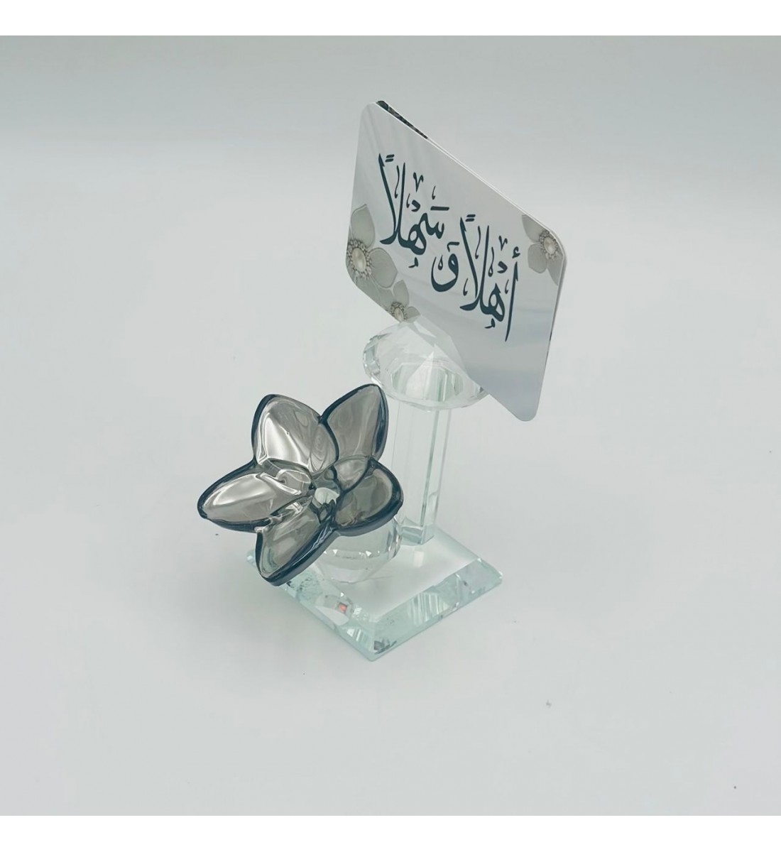 حامل ورق فراشة زجاج لون اسود