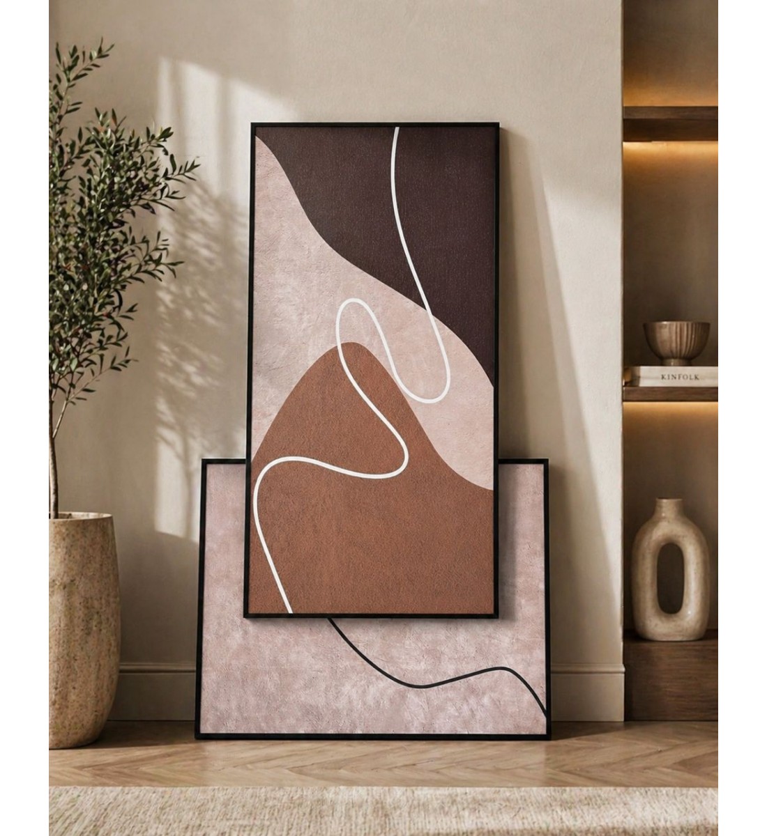 لوحة فنية جدارية منظر 120×60سم //60×80سم 