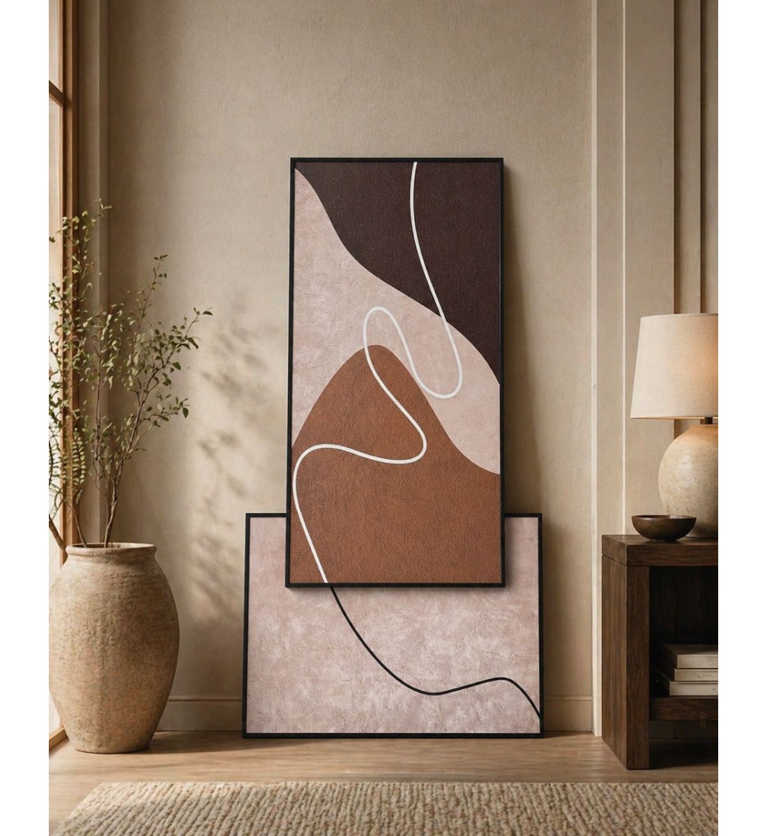 لوحة فنية جدارية منظر 120×60سم //60×80سم 