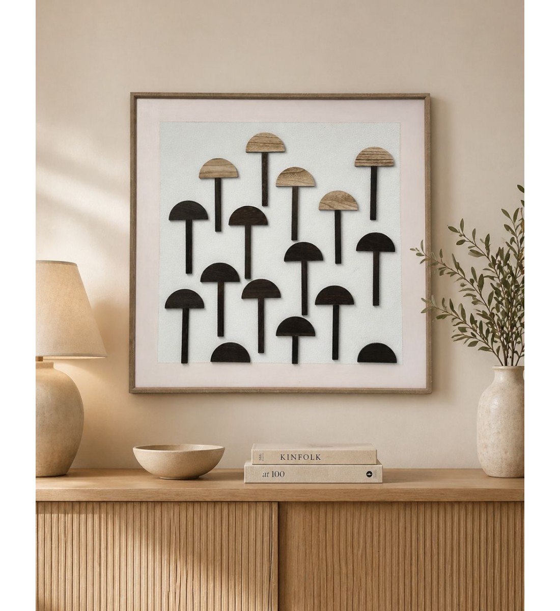 لوحة فنية جدارية منظر90×90سم 