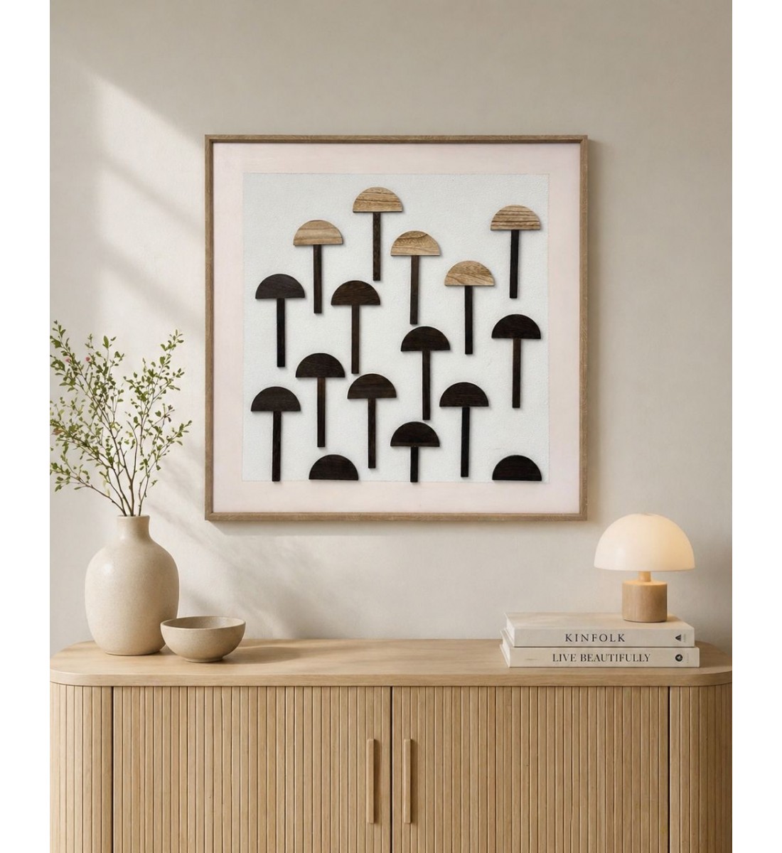 لوحة فنية جدارية منظر90×90سم 