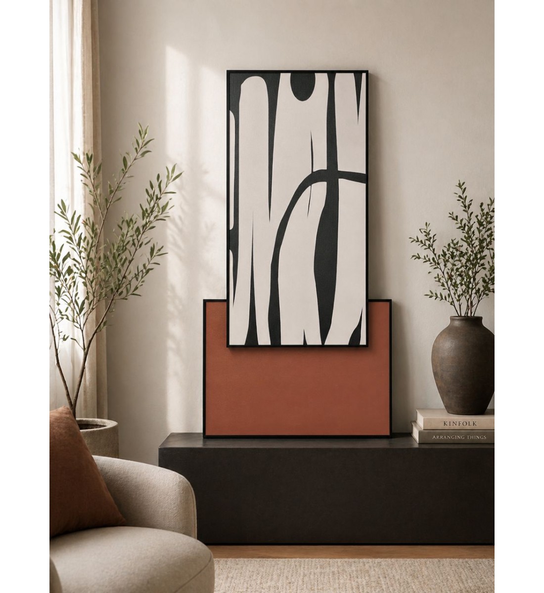 لوحة فنية جدارية منظر 120×60سم //60×80سم 