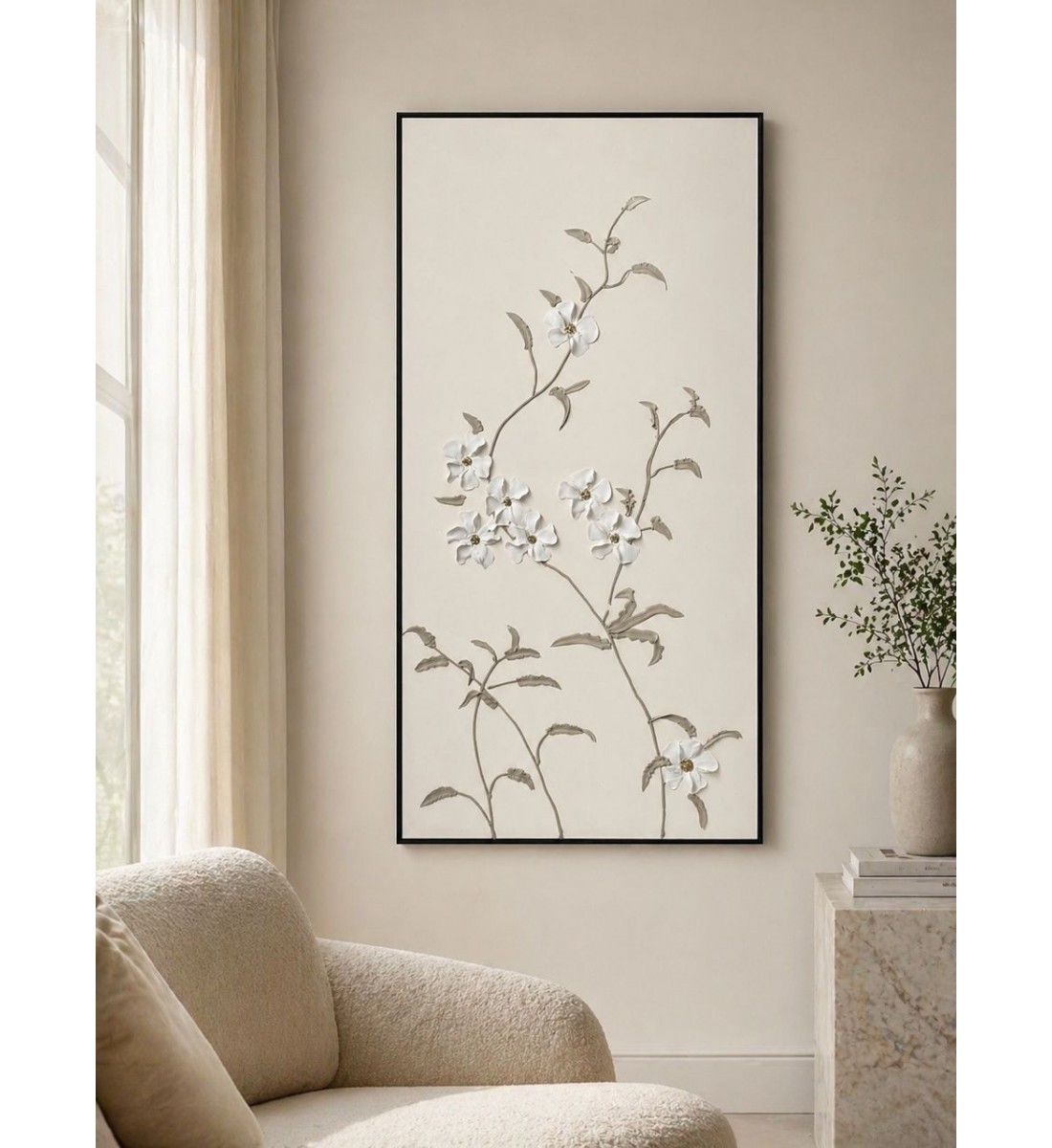 لوحة فنية جدارية منظر 140×70سم 