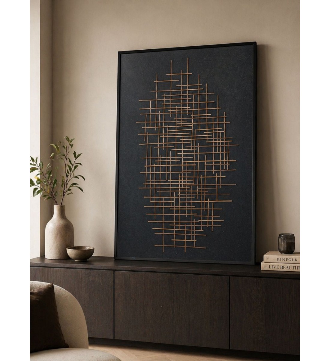 لوحة فنية جدارية منظر 120×80سم 