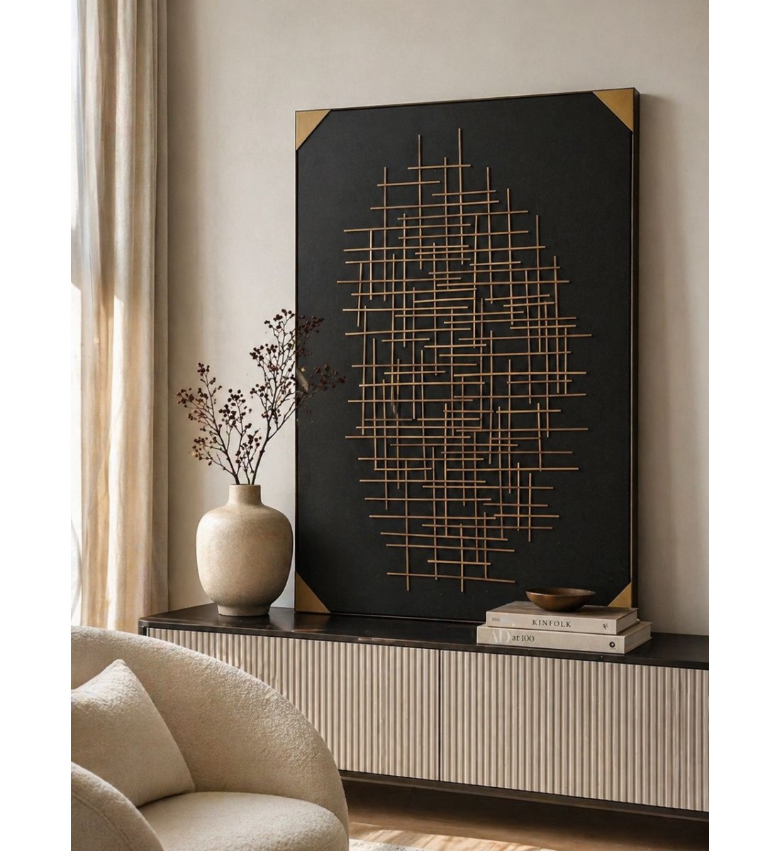 لوحة فنية جدارية منظر 120×80سم 