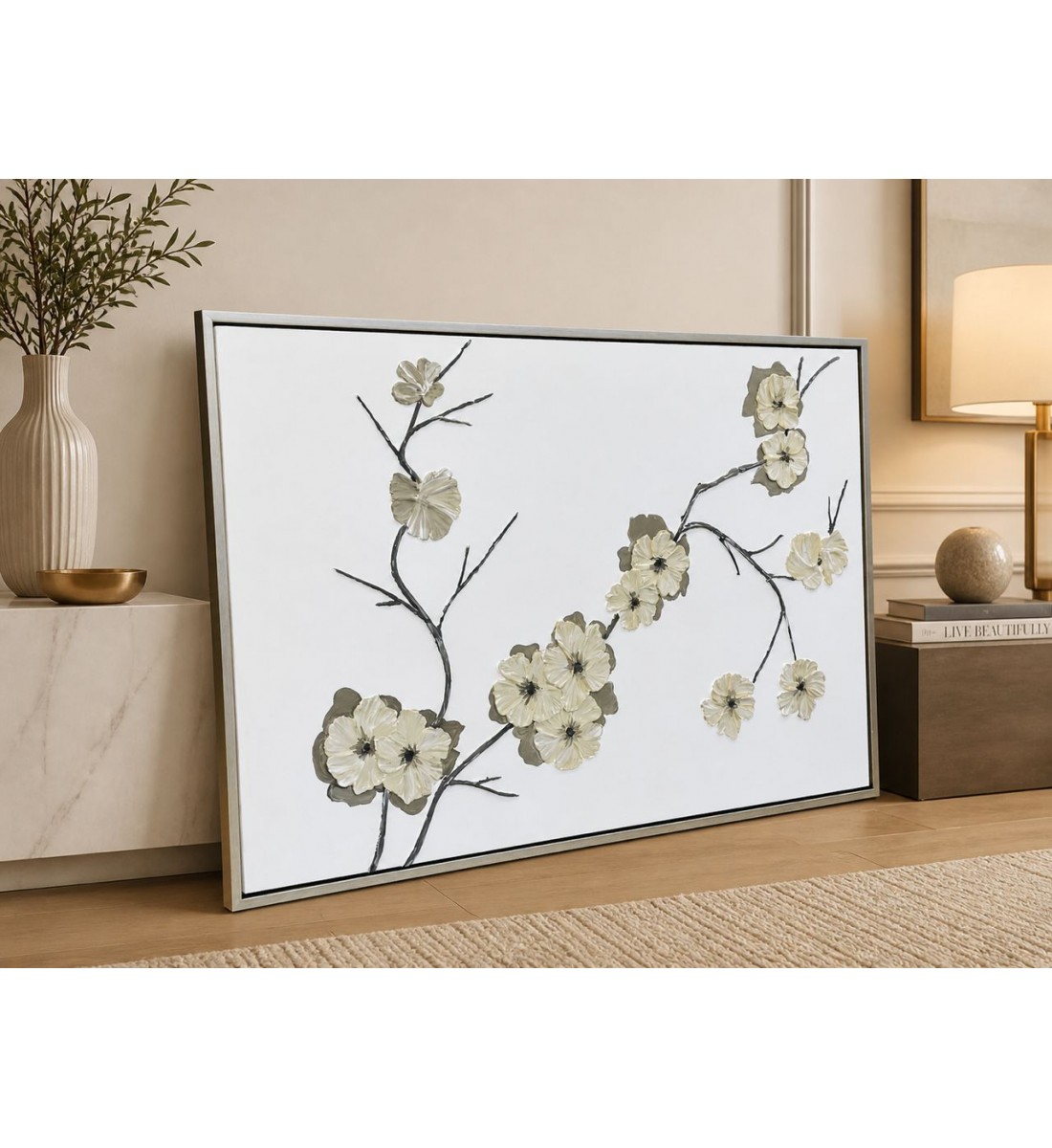 لوحات جدارية بسيطه جبسية 100×150سم (منتج تفصيل )