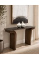 كونسول مدخل أنيق بتصميم عصري فاخر، يتميز بسطح زجاجي160×40×90سم 