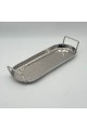 صينية تقديم معدنية بتصميم طويل وانسيابي، تتميز بشكل بيضاوي40×15×3سم صينية تقديم معدنية بتصميم طويل وانسيابي، تتميز بشكل بيضاوي40×15×3سم