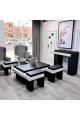 طقم طاولات خدمة أنيق بتصميم عملي وعصري 7قطع تتميز بسطح جميل من بديل الرخام (منتج تفصيل ) طقم طاولات خدمة أنيق بتصميم عملي وعصري 7قطع تتميز بسطح جميل من بديل الرخام (منتج تفصيل )