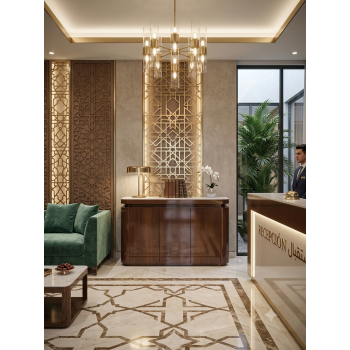 طاولة كونسول (أو بوفية ) بتصميم مودرن فاخر  سطح بديل الرخام  ، 160×40×90 سم (منتج تفصيل )