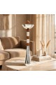 مبخرة معدنية فاخرة بتصميم كلاسيكي أنيق، تأتي بلون فضي لماع 68×16×16سم مبخرة معدنية فاخرة بتصميم كلاسيكي أنيق، تأتي بلون فضي لماع 68×16×16سم