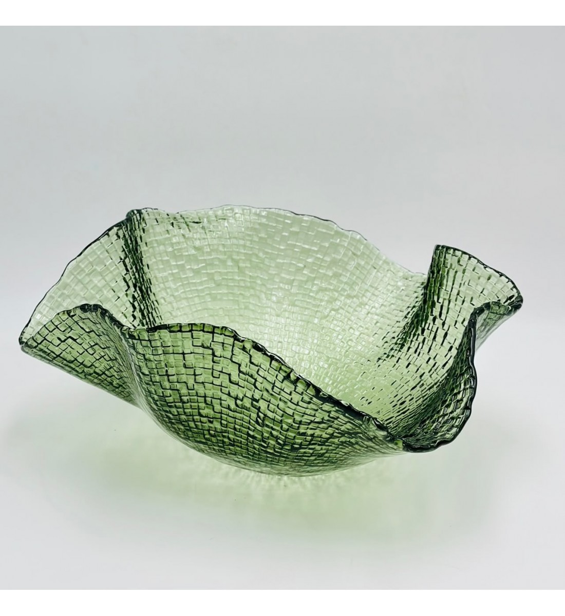 صحن تقديم أنيق بتصميم زجاج يمنح مظهرًا راقيًا وفخمًا 36×36×13سم صحن تقديم أنيق بتصميم زجاج يمنح مظهرًا راقيًا وفخمًا 36×36×13سم