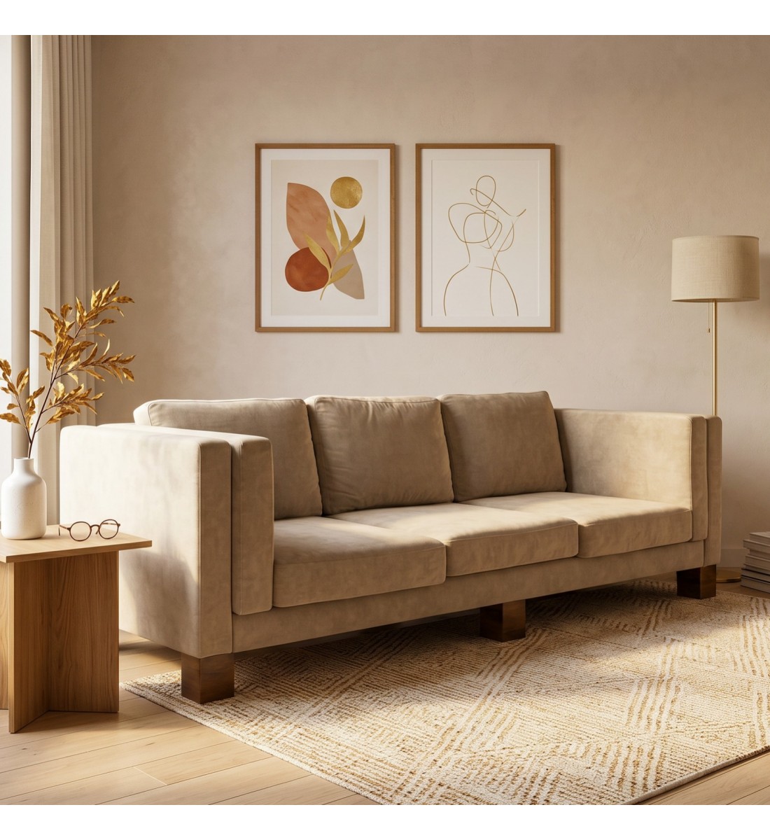 كنب ثلاثي بتصميم عصري أنيق يجمع بين البساطة والفخامة255×71××80سم(منتج تفصيل) كنب ثلاثي بتصميم عصري أنيق يجمع بين البساطة والفخامة255×71××80سم(منتج تفصيل)