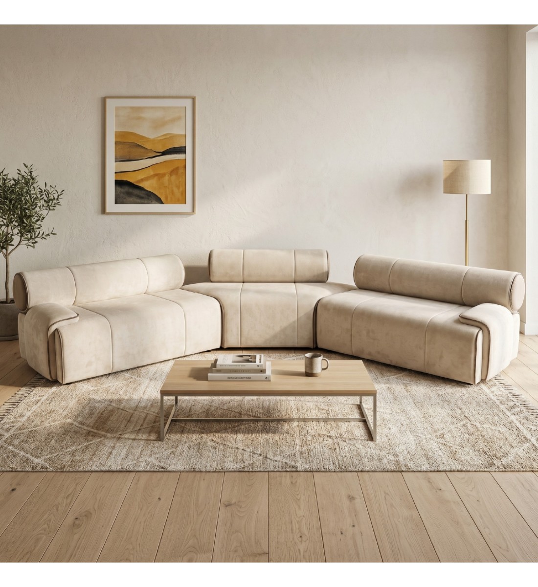 كنب زاوية بتصميم عصري وفخم، يتميز بشكل واسع ومريح يناسب المجالس والصالات الكبيرة500×45×73سم (ملاحظة المنتج تفصيل) كنب زاوية بتصميم عصري وفخم، يتميز بشكل واسع ومريح يناسب المجالس والصالات الكبيرة500×45×73سم (ملاحظة المنتج تفصيل)