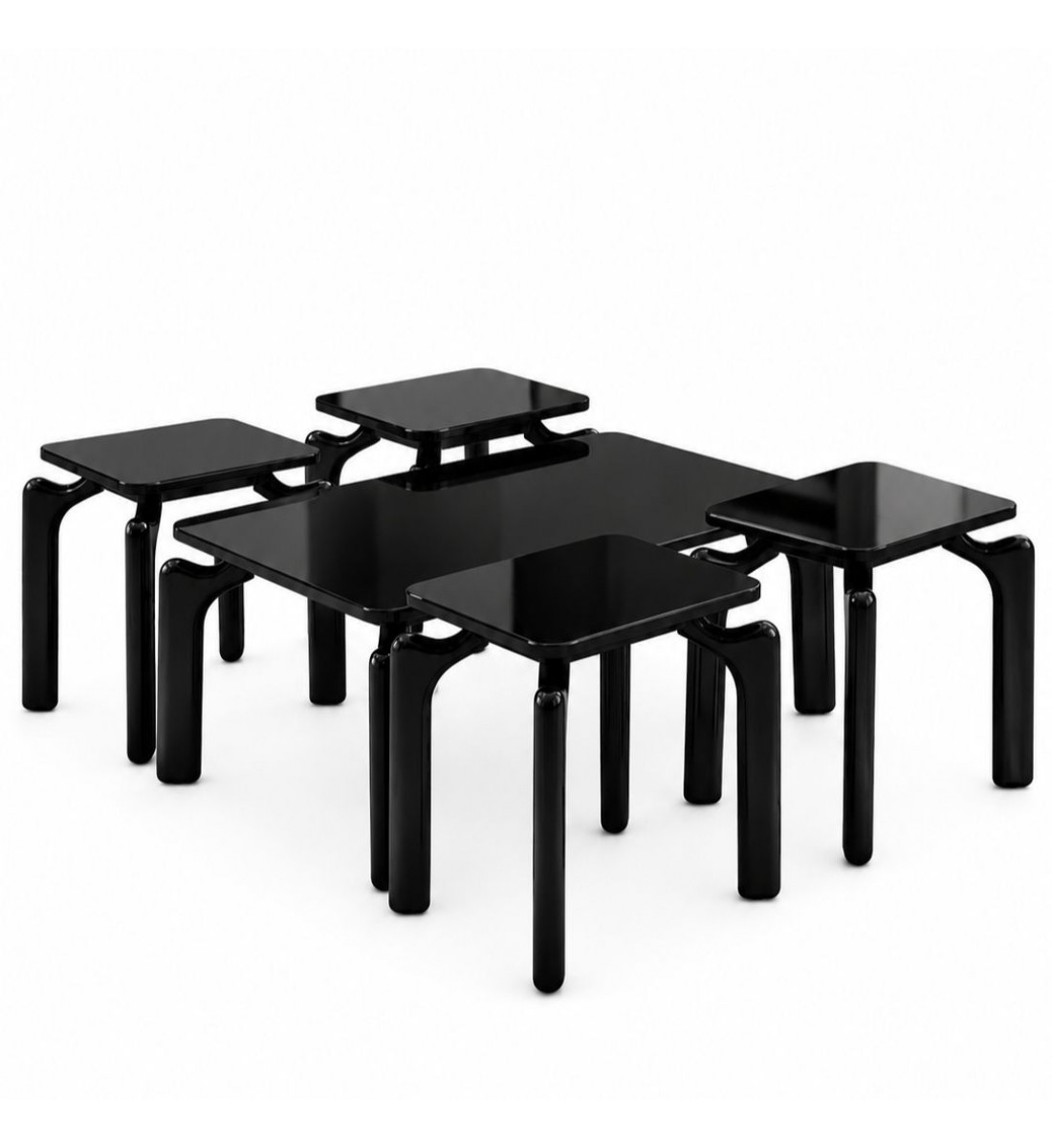 طقم طاولات ضيافة أنيق بتصميم عصري فاخر 5قطع (منتج تفصيل) طقم طاولات ضيافة أنيق بتصميم عصري فاخر 5قطع (منتج تفصيل)