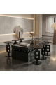 طقم طاولات ضيافة أنيق بتصميم عصري فاخر فجر 7قطع لون اسود طقم طاولات ضيافة أنيق بتصميم عصري فاخر فجر 7قطع لون اسود