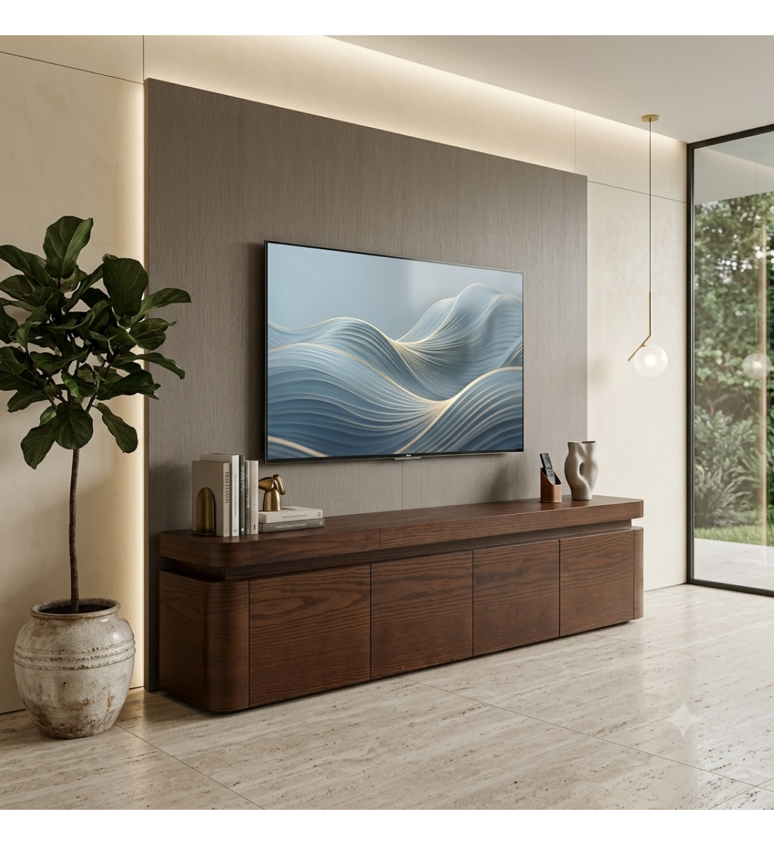طاولة تلفزيون خشبية طاولة بلازما سنديان طول 180سم 4ابواب بتصميم أنيق ولمسة طبيعية (منتج تفصيل) طاولة تلفزيون خشبية طاولة بلازما سنديان طول 180سم 4ابواب بتصميم أنيق ولمسة طبيعية (منتج تفصيل)