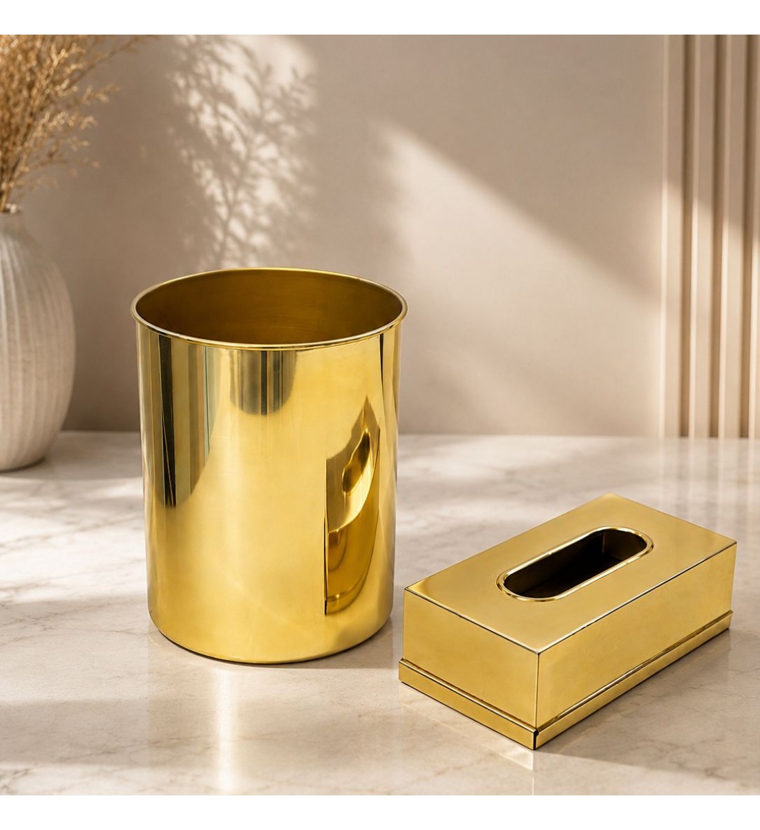 طقم إكسسوارات حمام أنيق بتصميم عصري فاخر،