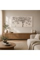 لوحة فنية جدارية ثلاثية الأبعاد بتصميم ورود ناعمة 120×80سم 