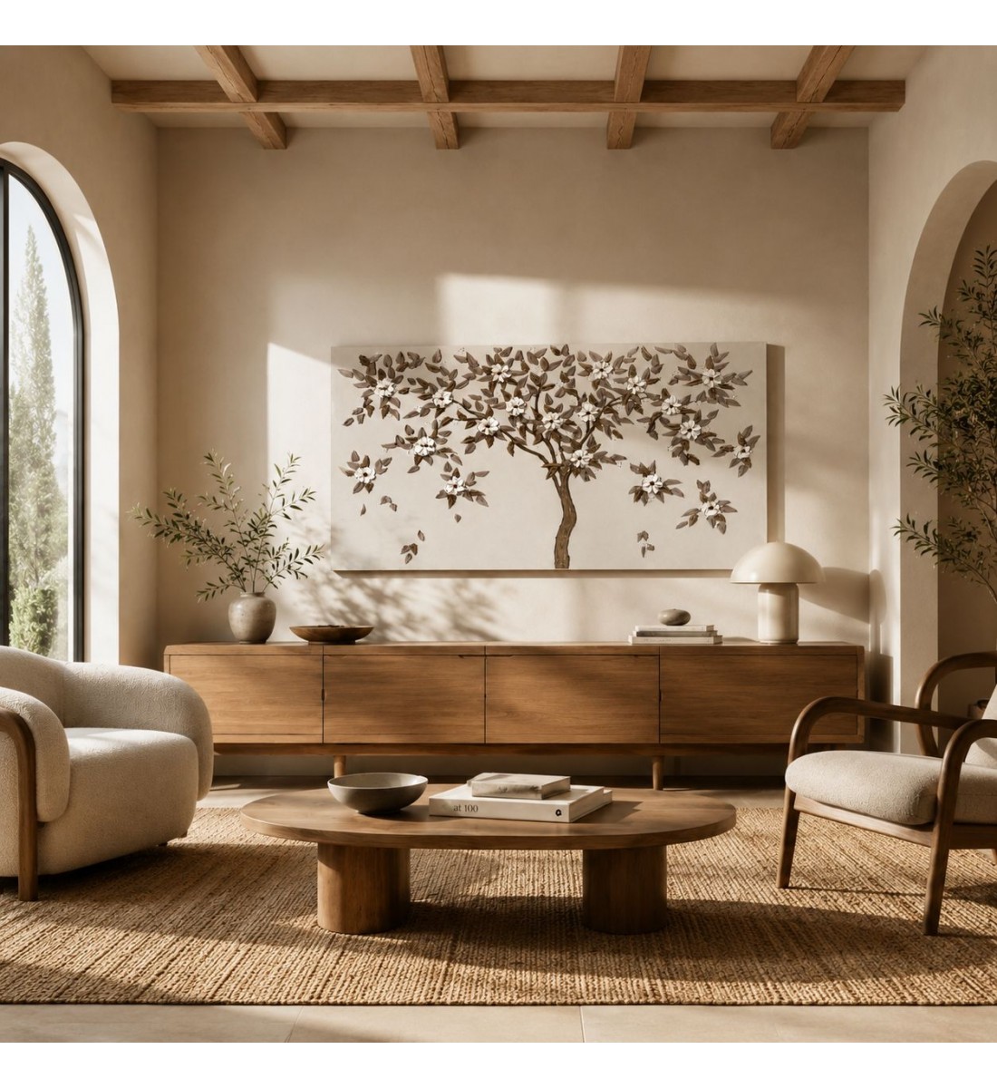 لوحة فنية جدارية ثلاثية الأبعاد بتصميم ورود ناعمة 120×60سم 