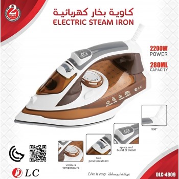 مكواة بخار كهربائية دي ال سي 2200 واط 280 مل DLC-4909