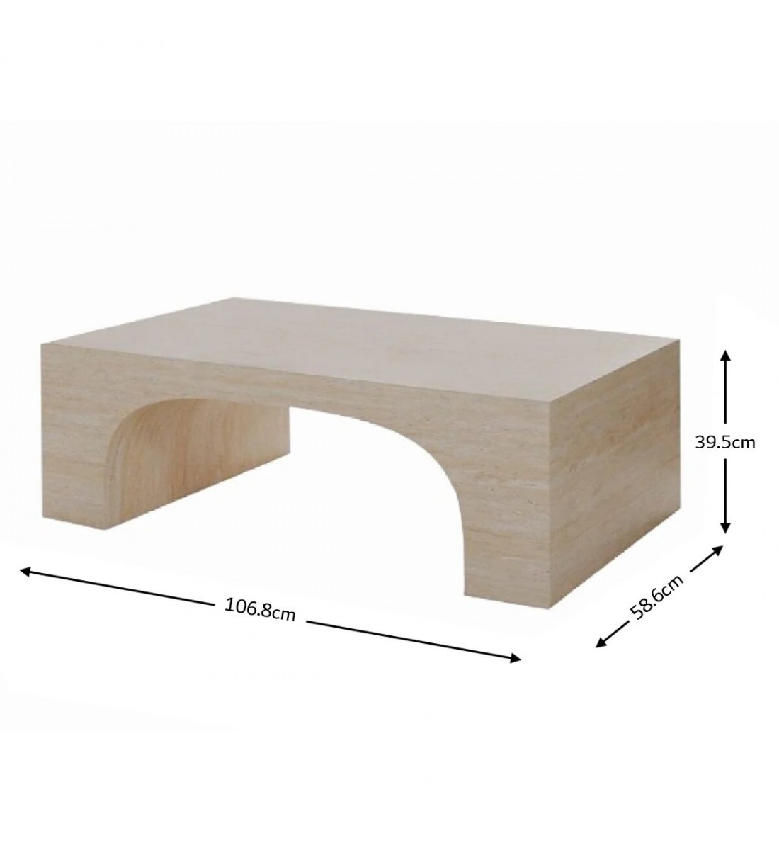 طاولة قهوة أسمنت هندسي مركب بديل الرخام - بيج مقاس 10.8*58*39.5 سم طاولة قهوة أسمنت هندسي مركب بديل الرخام - بيج مقاس 10.8*58*39.5 سم