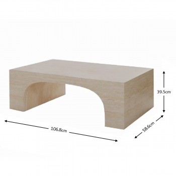 طاولة قهوة أسمنت هندسي مركب بديل الرخام - بيج مقاس 10.8*58*39.5 سم طاولة قهوة أسمنت هندسي مركب بديل الرخام - بيج مقاس 10.8*58*39.5 سم