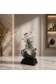 مجسّم ديكوري كريستالي بتصميم فني مستوحى من الطيور والريش المتدفق25×12×6سم 