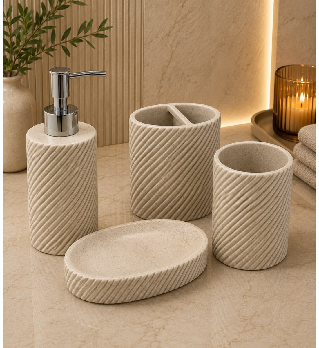 طقم إكسسوارات حمام أنيق بتصميم عصري فاخر، طقم إكسسوارات حمام أنيق بتصميم عصري فاخر،