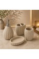 طقم إكسسوارات حمام أنيق بتصميم عصري فاخر، طقم إكسسوارات حمام أنيق بتصميم عصري فاخر،