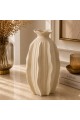 مزهرية سيراميك ديكورية بتصميم مخطط عصري 30×8×8سم مزهرية سيراميك ديكورية بتصميم مخطط عصري 30×8×8سم