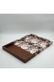 صينية تقديم مستطيلة بتصميم جلدي ونقشة طبيعية49×35×4سم صينية تقديم مستطيلة بتصميم جلدي ونقشة طبيعية49×35×4سم