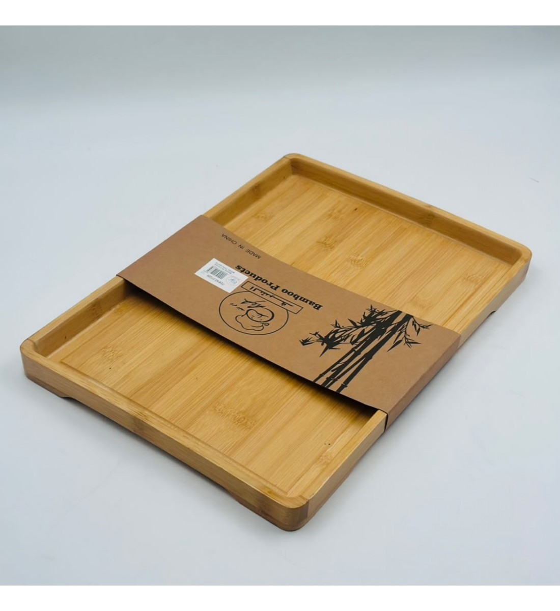 صينية تقديم من خشب البامبو الطبيعي40×29×3سم