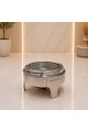 سخان طعام من الستانلس ستيل هندي غطاء 6لتر سخان طعام من الستانلس ستيل هندي غطاء 6لتر
