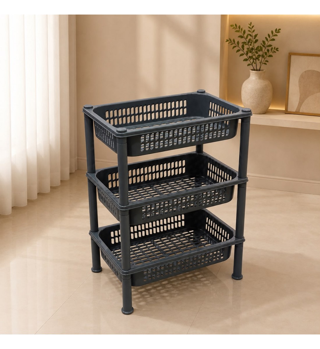 سله تخزين متحرك متعدد الاستخدامات3دور سله تخزين متحرك متعدد الاستخدامات3دور