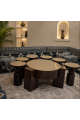 طقم طاولة قهوة مع طاولات جانبية بتصميم عصري فاخر 7 قطع (منتج تفصيل) طقم طاولة قهوة مع طاولات جانبية بتصميم عصري فاخر 7 قطع (منتج تفصيل)