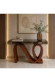 طاولة كونسول أنيقة بتصميم عصري فاخر سطح مرايا زجاج مقاس 140×35×95سم (منتج تفصيل) طاولة كونسول أنيقة بتصميم عصري فاخر سطح مرايا زجاج مقاس 140×35×95سم (منتج تفصيل)