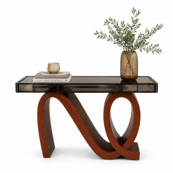 طاولة كونسول أنيقة بتصميم عصري فاخر  سطح مرايا زجاج مقاس 140×35×95سم (منتج تفصيل)