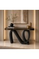 طاولة كونسول أنيقة بتصميم عصري فاخر سطح مرايا زجاج مقاس 140×35×95سم (منتج تفصيل) طاولة كونسول أنيقة بتصميم عصري فاخر سطح مرايا زجاج مقاس 140×35×95سم (منتج تفصيل)