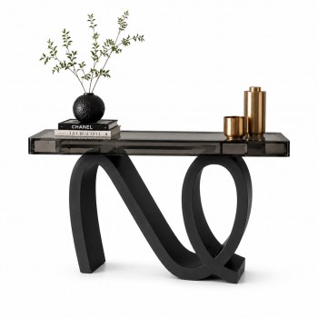 طاولة كونسول أنيقة بتصميم عصري فاخر  سطح مرايا زجاج مقاس 140×35×95سم (منتج تفصيل)