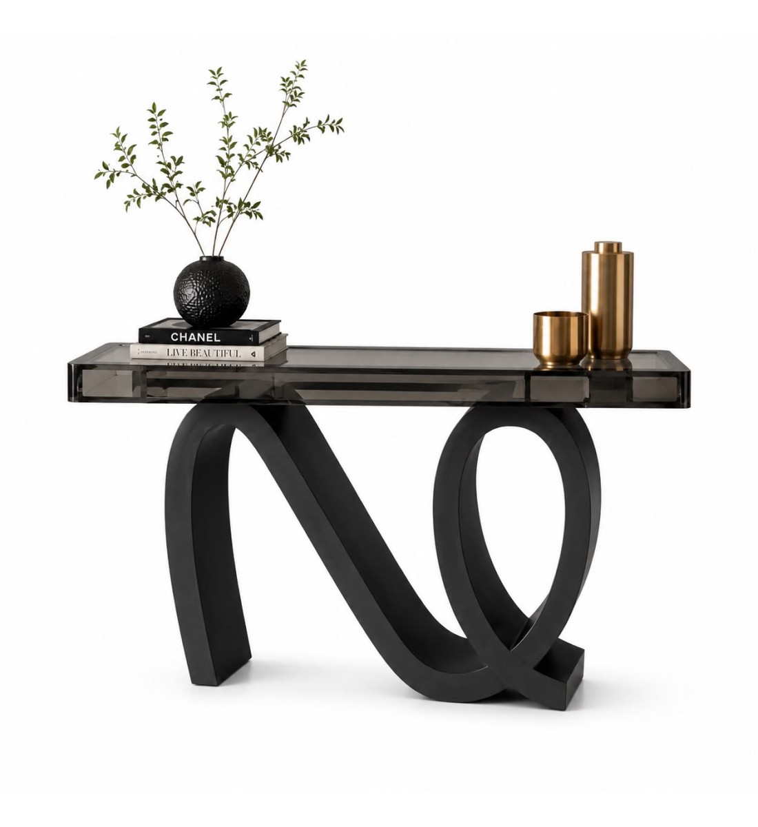 طاولة كونسول أنيقة بتصميم عصري فاخر سطح مرايا زجاج مقاس 140×35×95سم (منتج تفصيل) طاولة كونسول أنيقة بتصميم عصري فاخر سطح مرايا زجاج مقاس 140×35×95سم (منتج تفصيل)