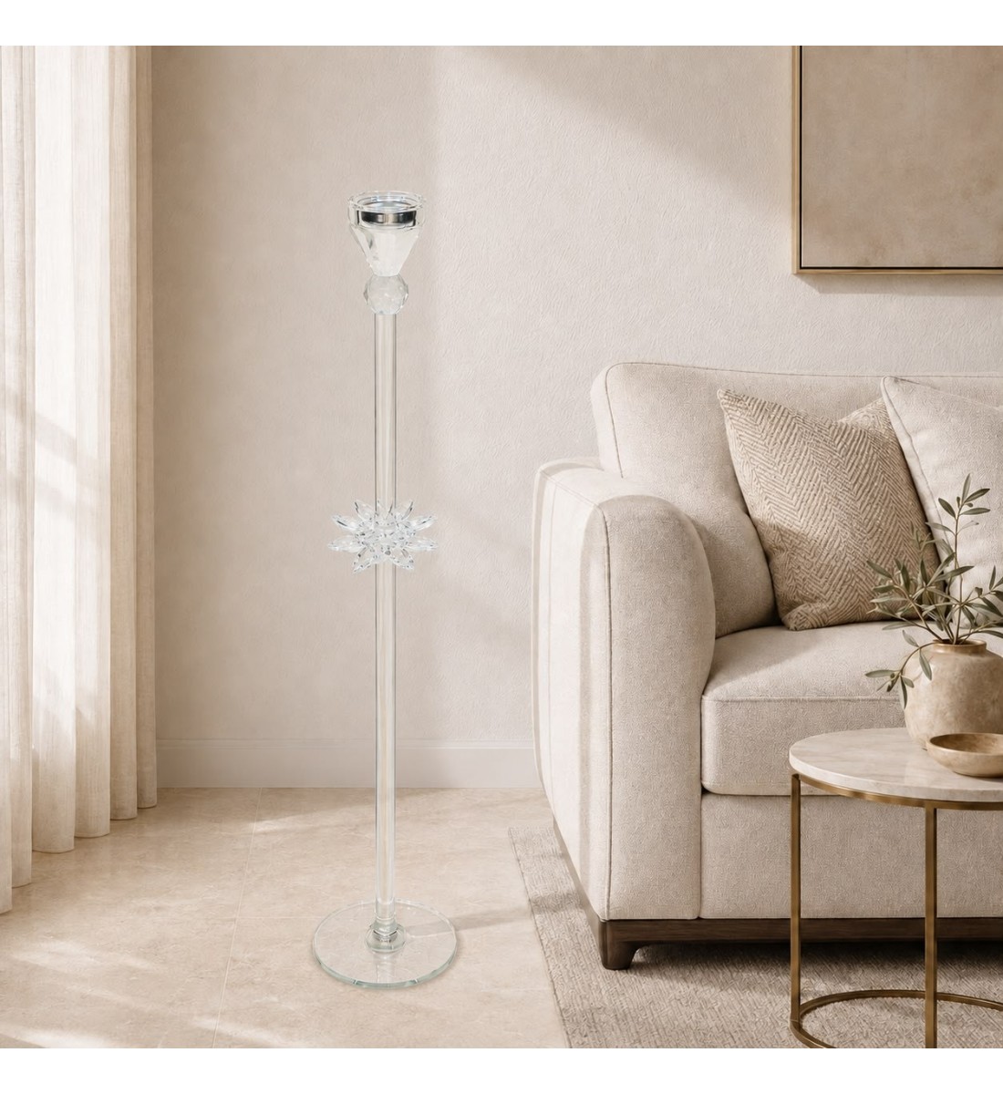 مبخرة أرضية كريستالية بتصميم طويل وأنيق100×8×8سم مبخرة أرضية كريستالية بتصميم طويل وأنيق100×8×8سم