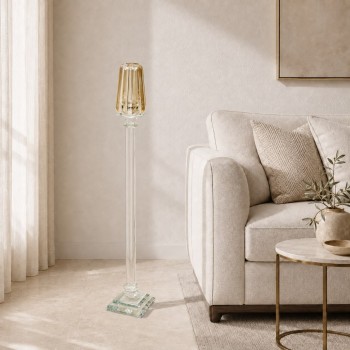 مبخرة أرضية كريستالية بتصميم طويل وأنيق70×6×6سم مبخرة أرضية كريستالية بتصميم طويل وأنيق70×6×6سم