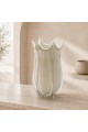 فازه ديكوري زجاجي فاخر انيق30×13×15سم